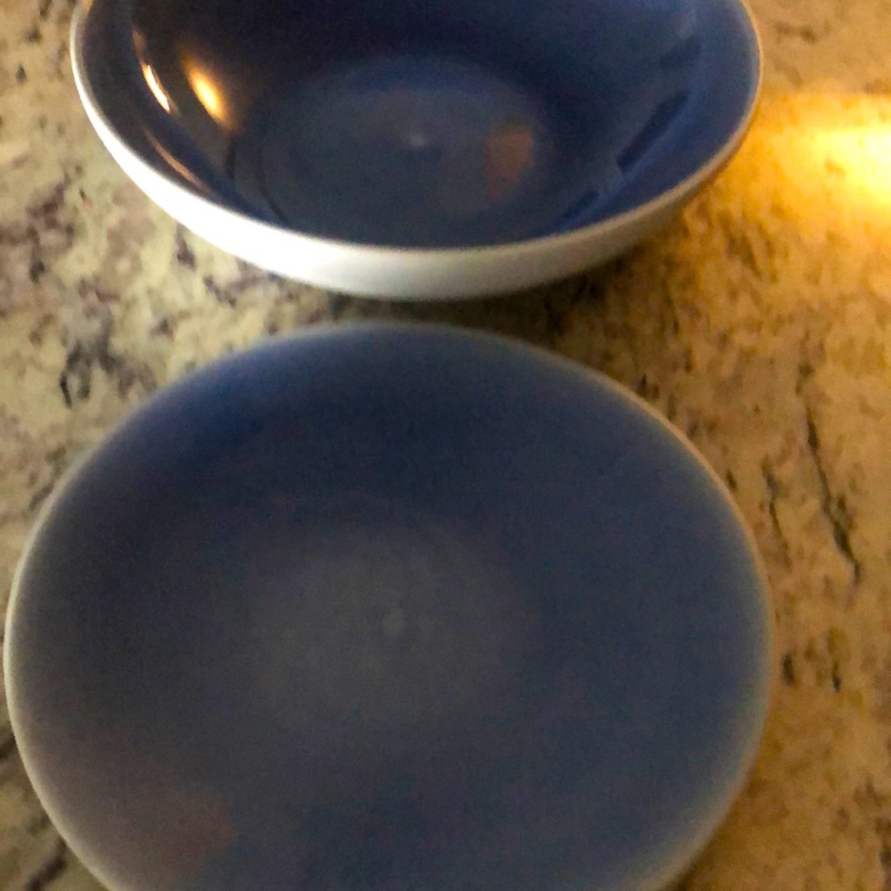 jars tourron individual pasta bowl & dessert plate